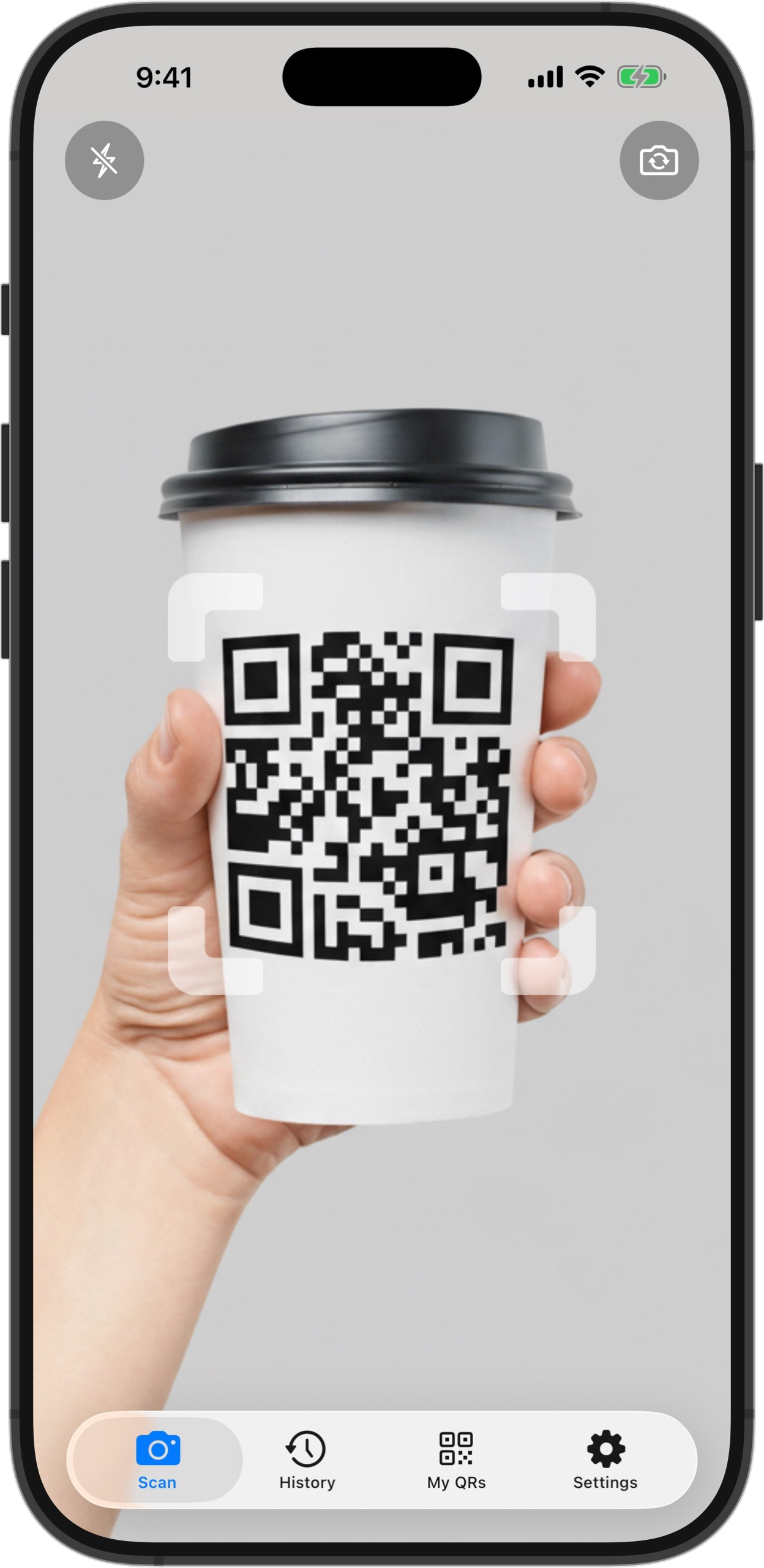 Fast QR code scanning feature demonstration